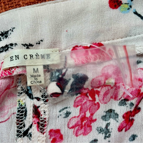 En Creme Urban Rose Floral Button Front Maxi Skirt Size M EUC - Picture 6 of 12